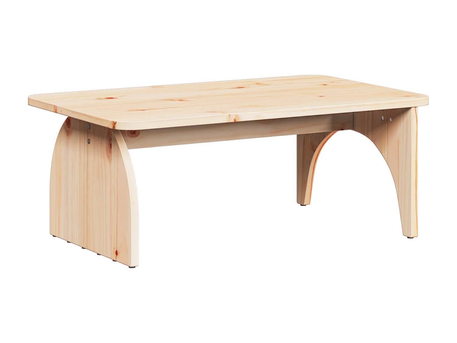 Table basse Naturel 80 x 50 x 31 cm Bois de pin massif