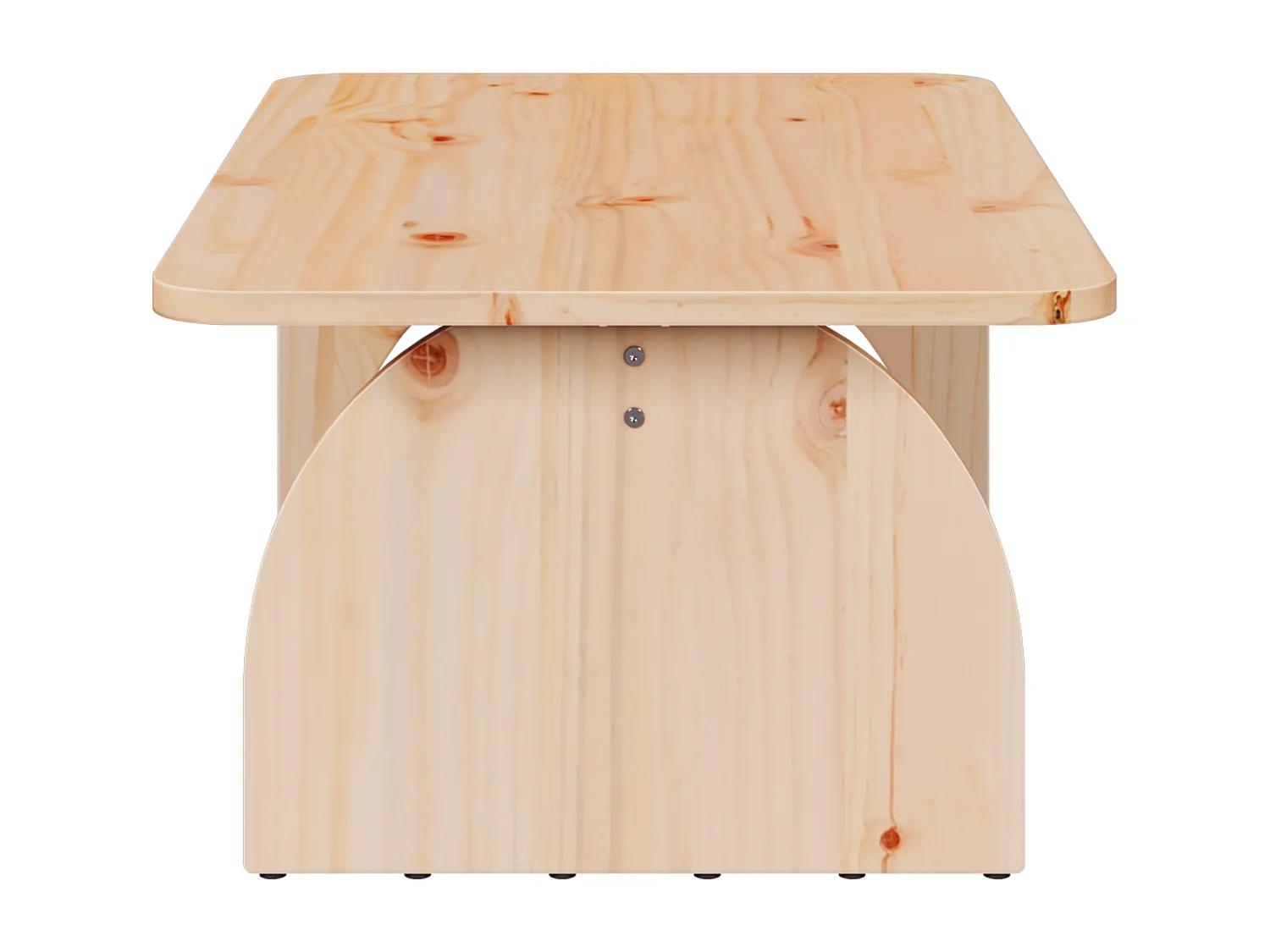 Table basse Naturel 80 x 50 x 31 cm Bois de pin massif