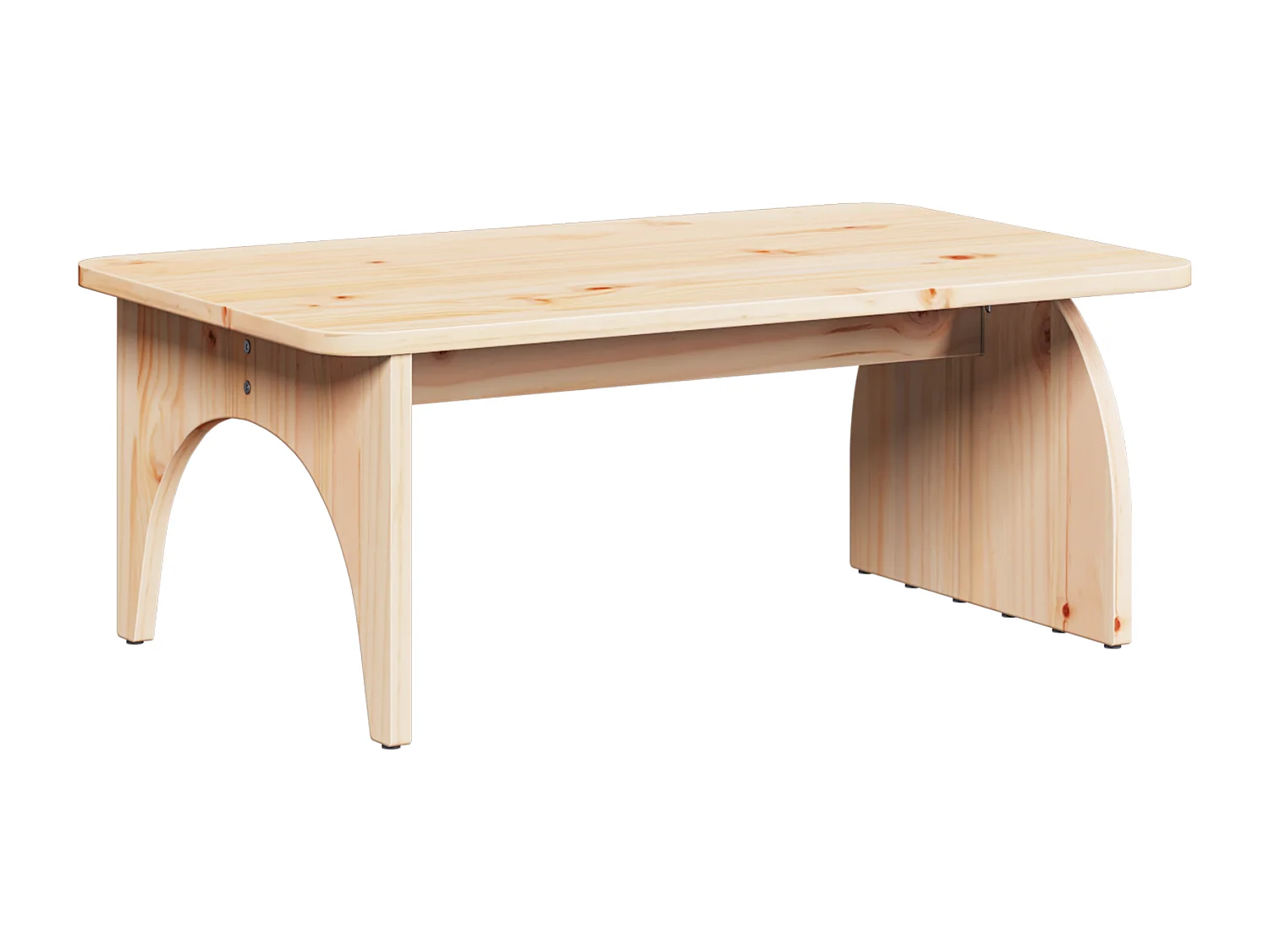 Table basse Naturel 80 x 50 x 31 cm Bois de pin massif