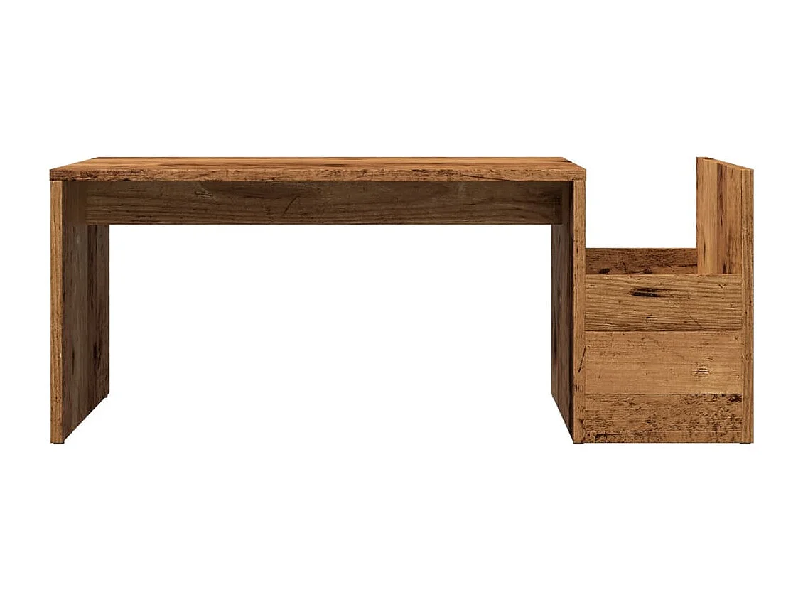 Table basse vieux bois 90x45x35 cm bois d'ingénierie
