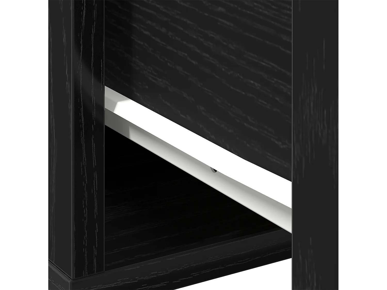 Table basse Chêne noir 60x60x38 cm en bois aggloméré