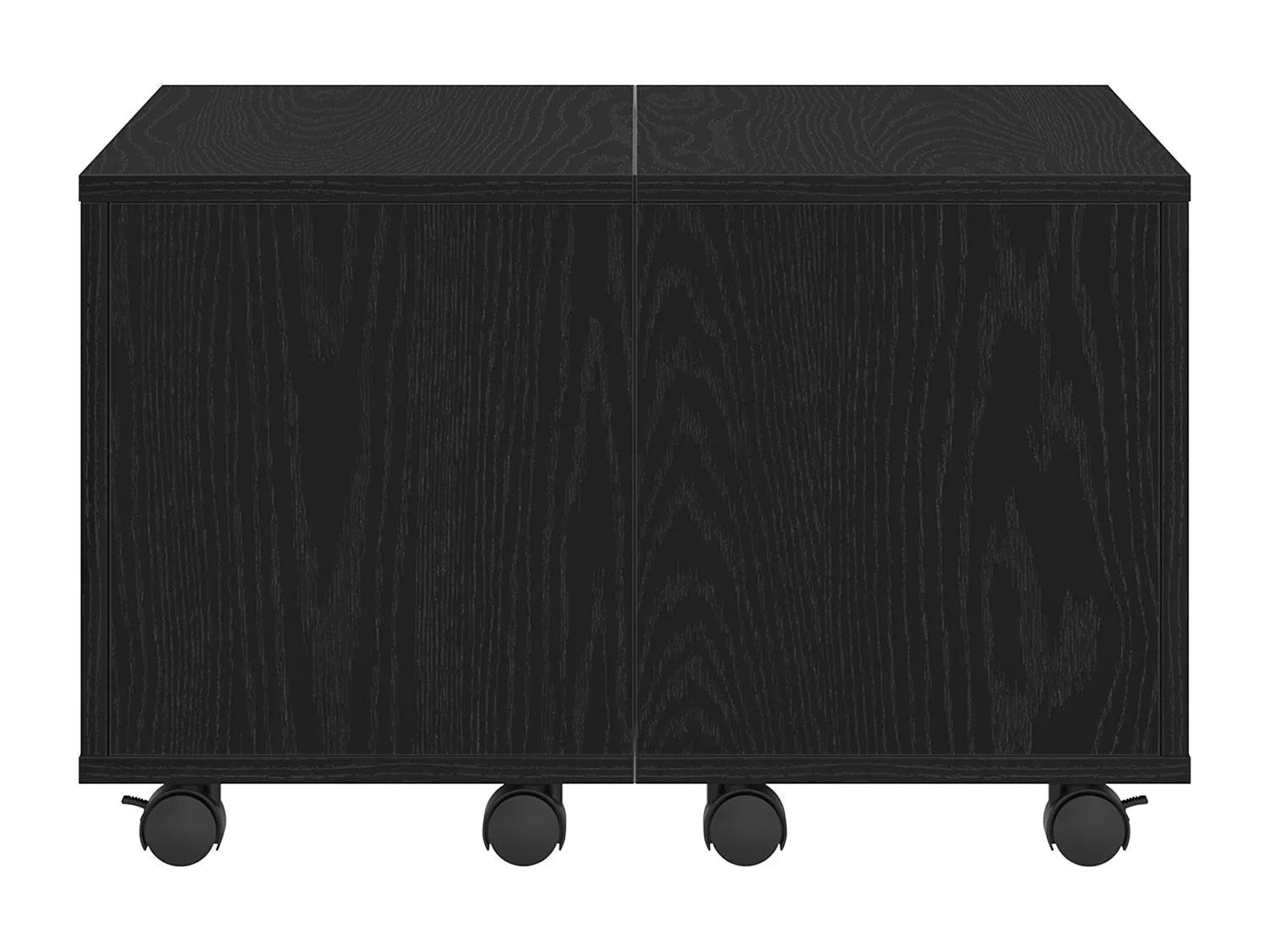 Table basse Chêne noir 60x60x38 cm en bois aggloméré