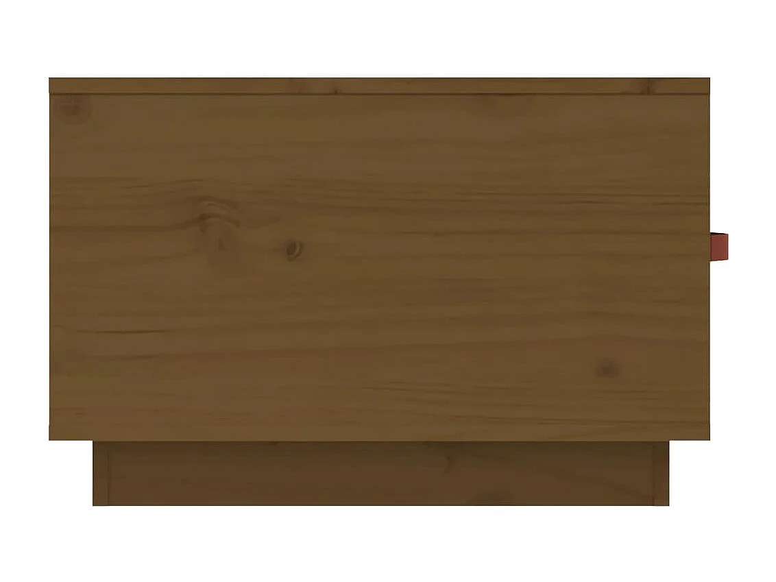 Table basse Marron miel 60x53x35 cm Bois massif de pin