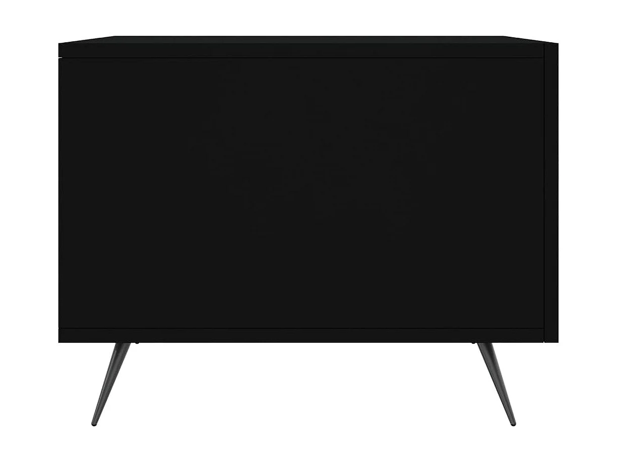 Table basse Noir 50x50x40 cm Bois d'ingénierie