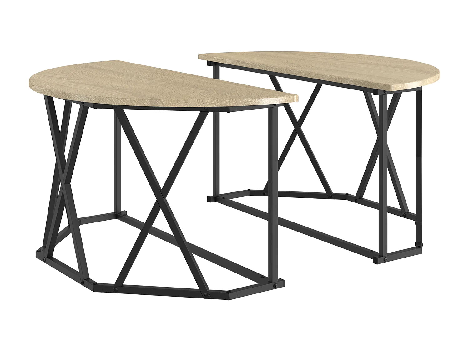 Tavolino da caffè in rovere Sonoma 80x80x42 cm in truciolare