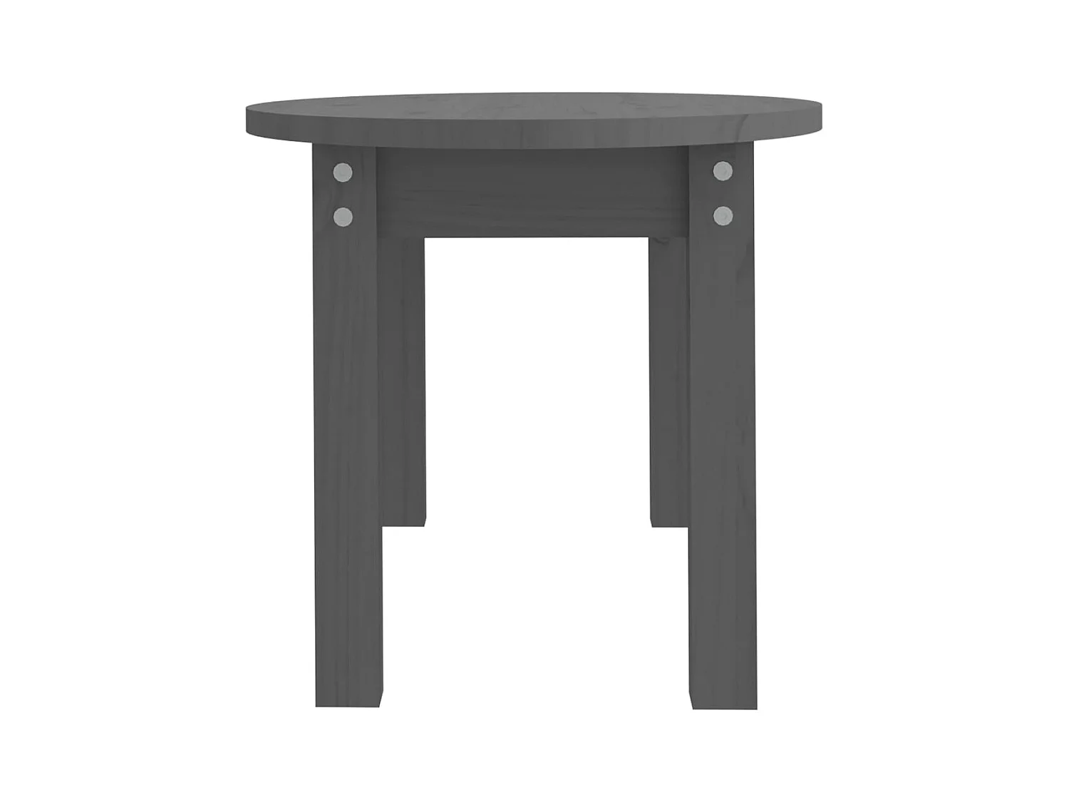 Table basse Gris 80x40x35 cm Bois massif de pin