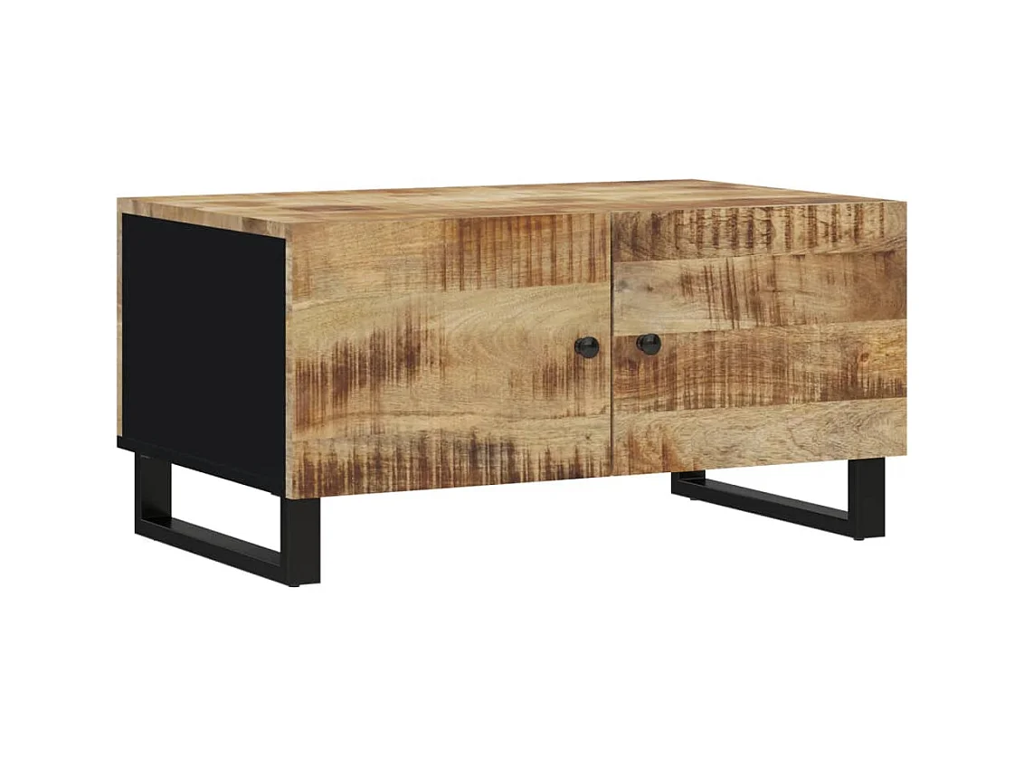 Table basse 80x50x40 cm Bois de manguier solide et d'ingénierie