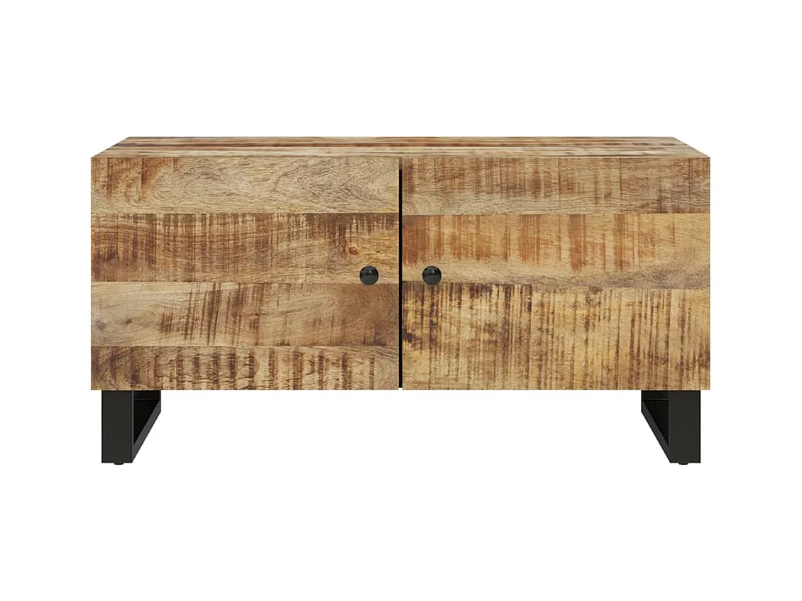 Table basse 80x50x40 cm Bois de manguier solide et d'ingénierie