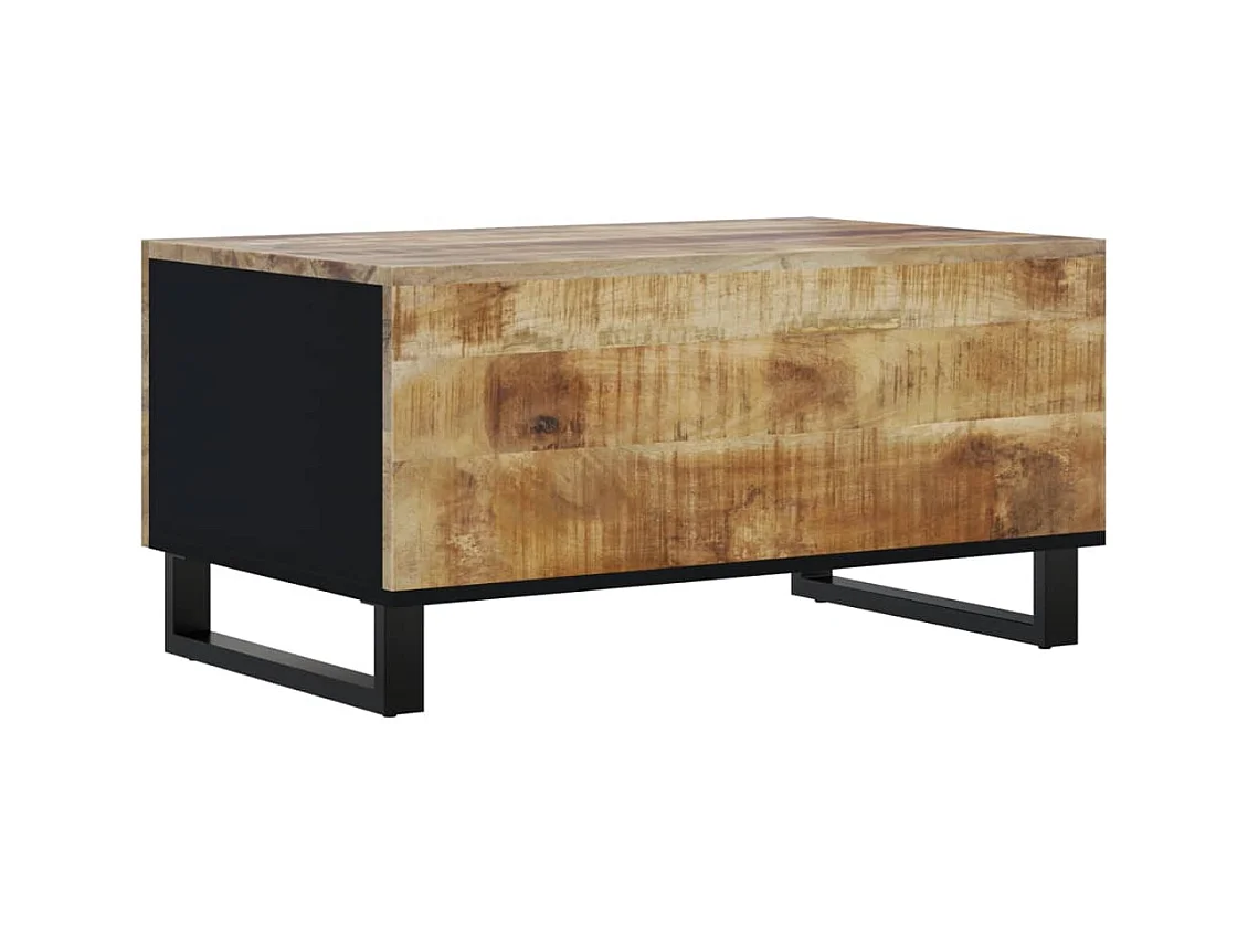 Table basse 80x50x40 cm Bois de manguier solide et d'ingénierie