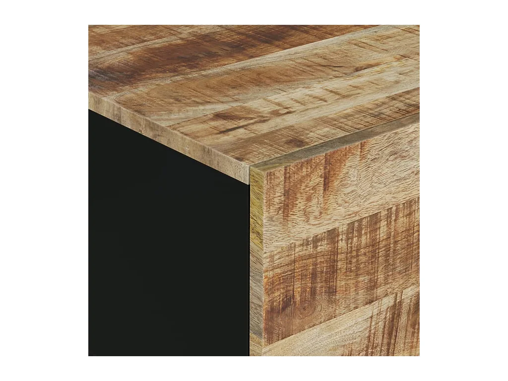 Table basse 80x50x40 cm Bois de manguier solide et d'ingénierie