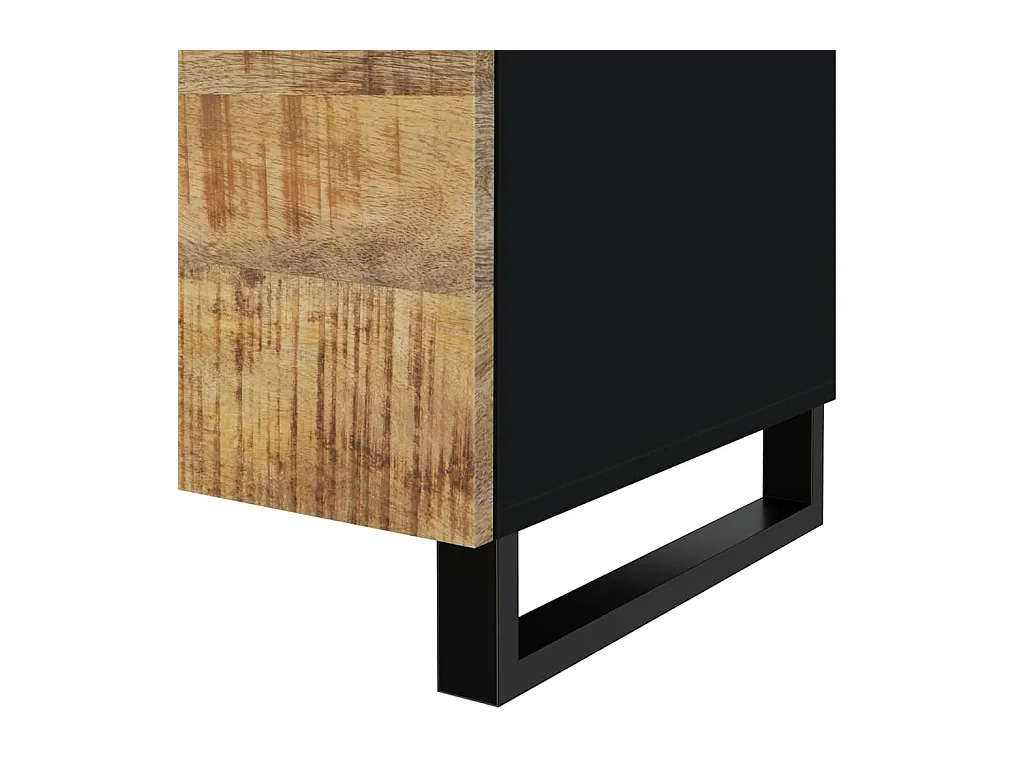 Table basse 80x50x40 cm Bois de manguier solide et d'ingénierie