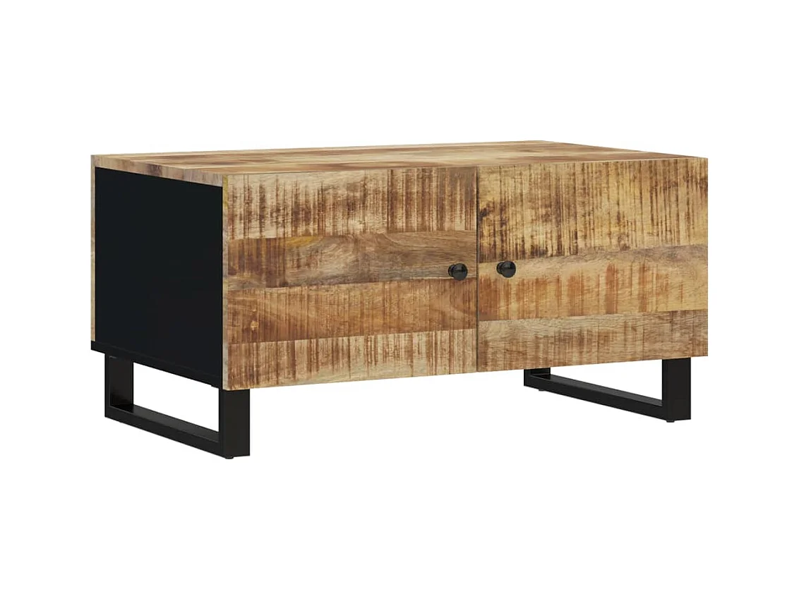 Table basse 80x50x40 cm Bois de manguier solide et d'ingénierie