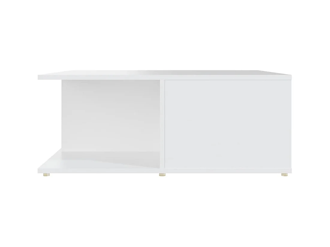 Table basse blanc 80x80x31 cm bois d'ingénierie