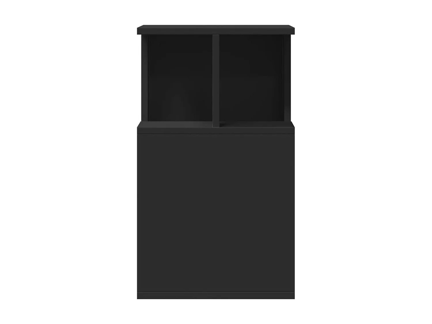 Mesa auxiliar negra 35x35x60 cm madera de ingeniería