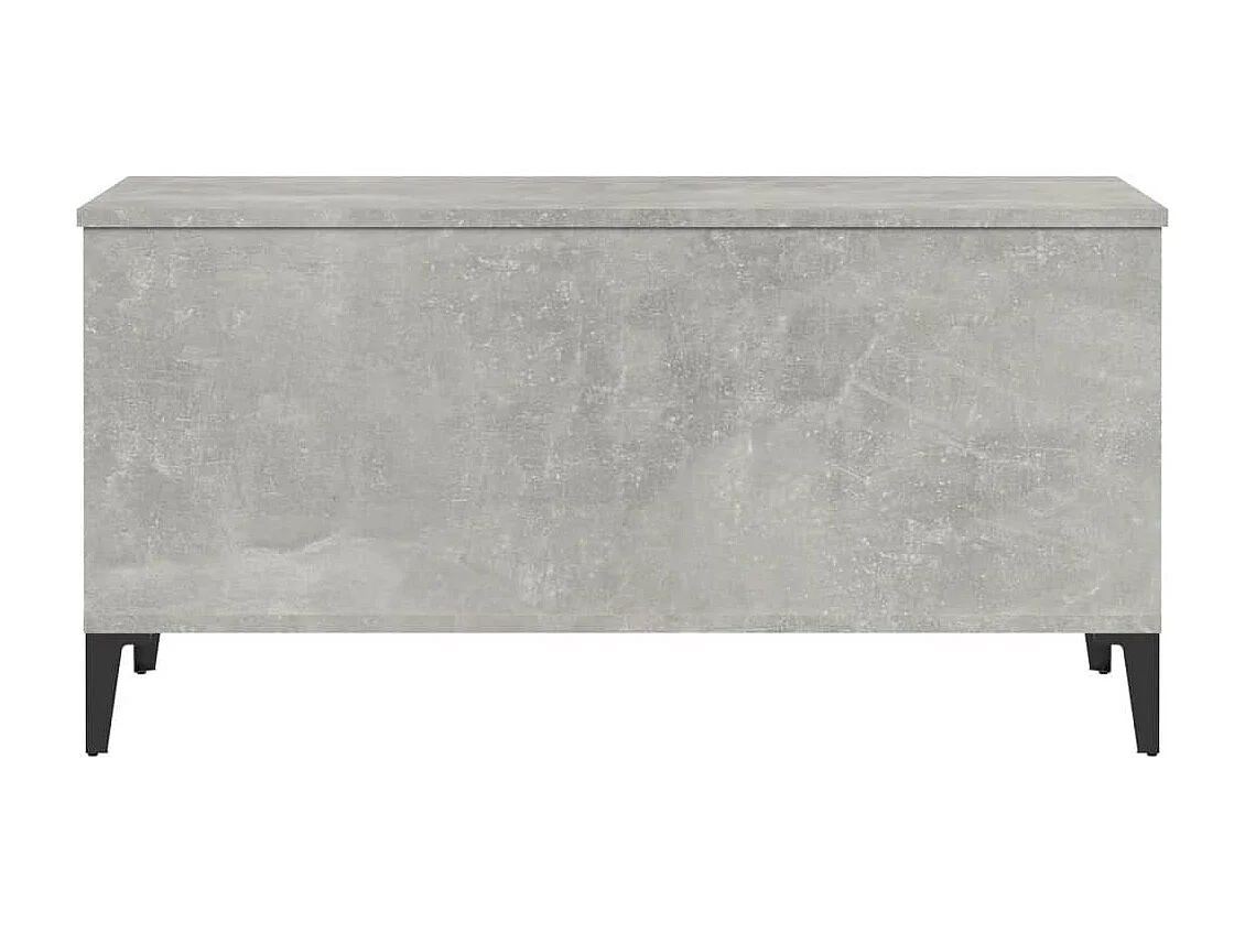 Betongrijze salontafel 90x44,5x45 cm bewerkt hout