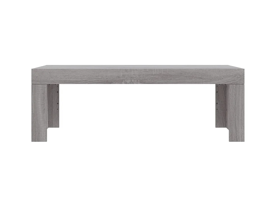 Table basse sonoma gris 102x50x36 cm bois d'ingénierie