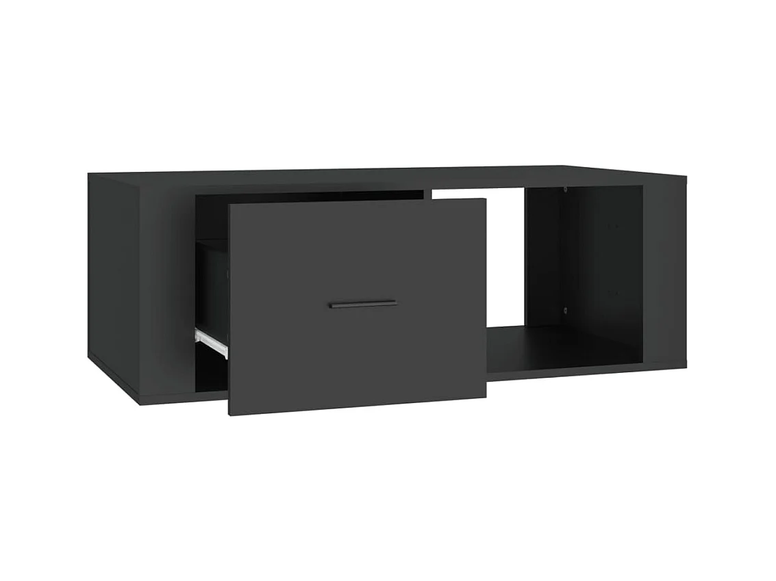 Table basse Noir 100x50,5x35 cm Bois d'ingénierie