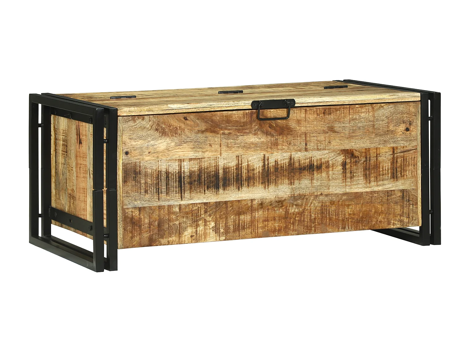Table basse 90x50x38 cm en bois de manguier massif