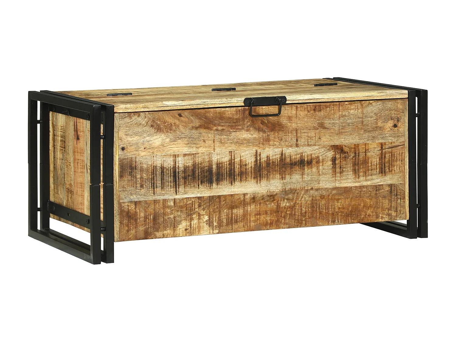 Table basse 90x50x38 cm en bois de manguier massif