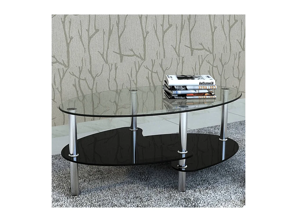 Table basse avec design exclusif Noir