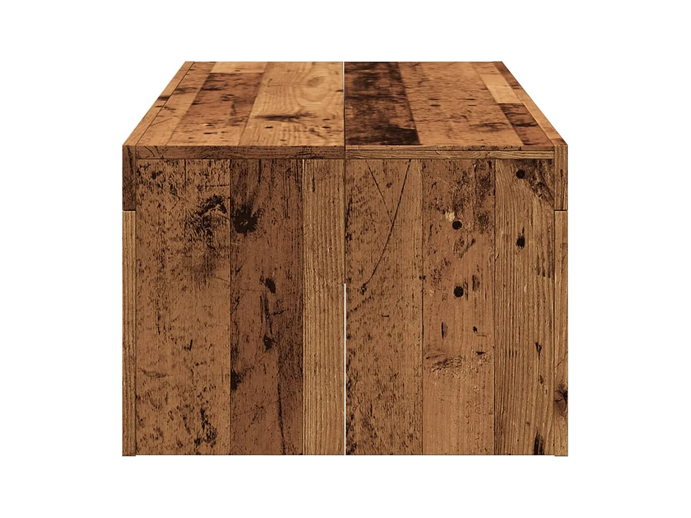 Table basse vieux bois 102x50x35 cm bois d'ingénierie