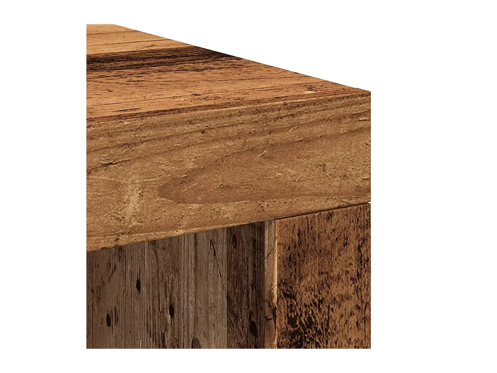 Table basse vieux bois 102x50x35 cm bois d'ingénierie