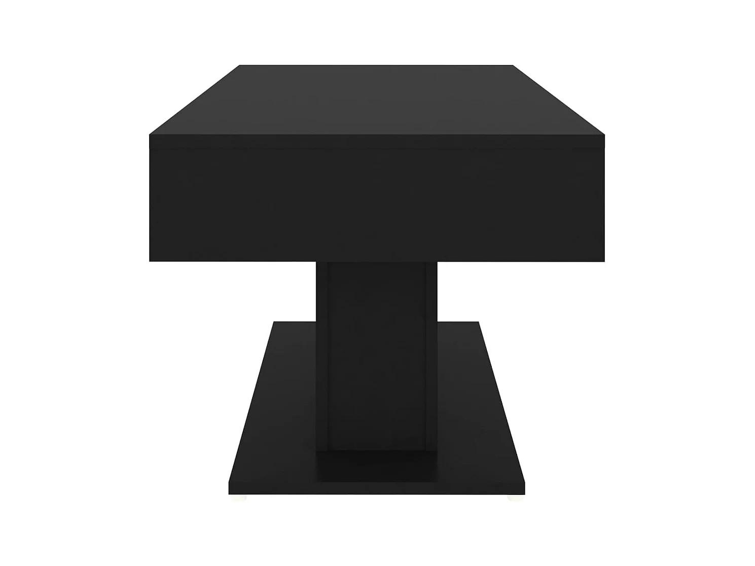 Table basse noir 96x50x45 cm bois d'ingénierie