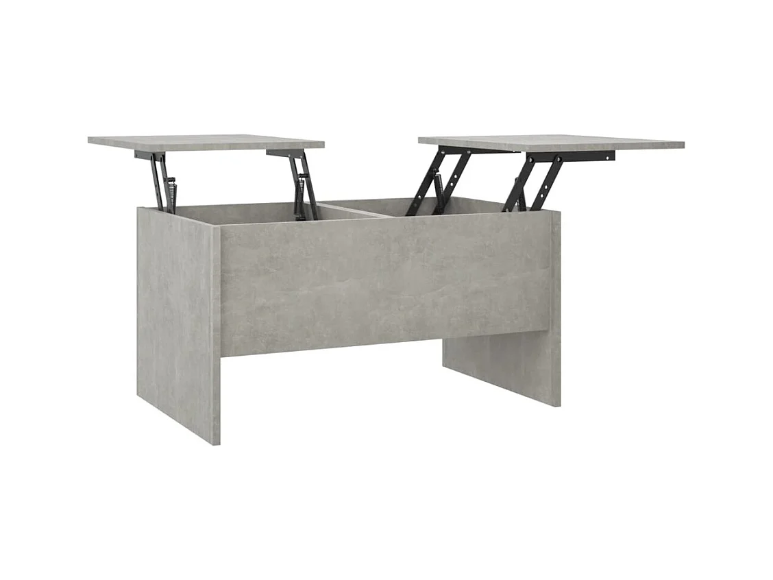 Tavolino da caffè grigio cemento 80x50x42,5 cm in legno ingegnerizzato