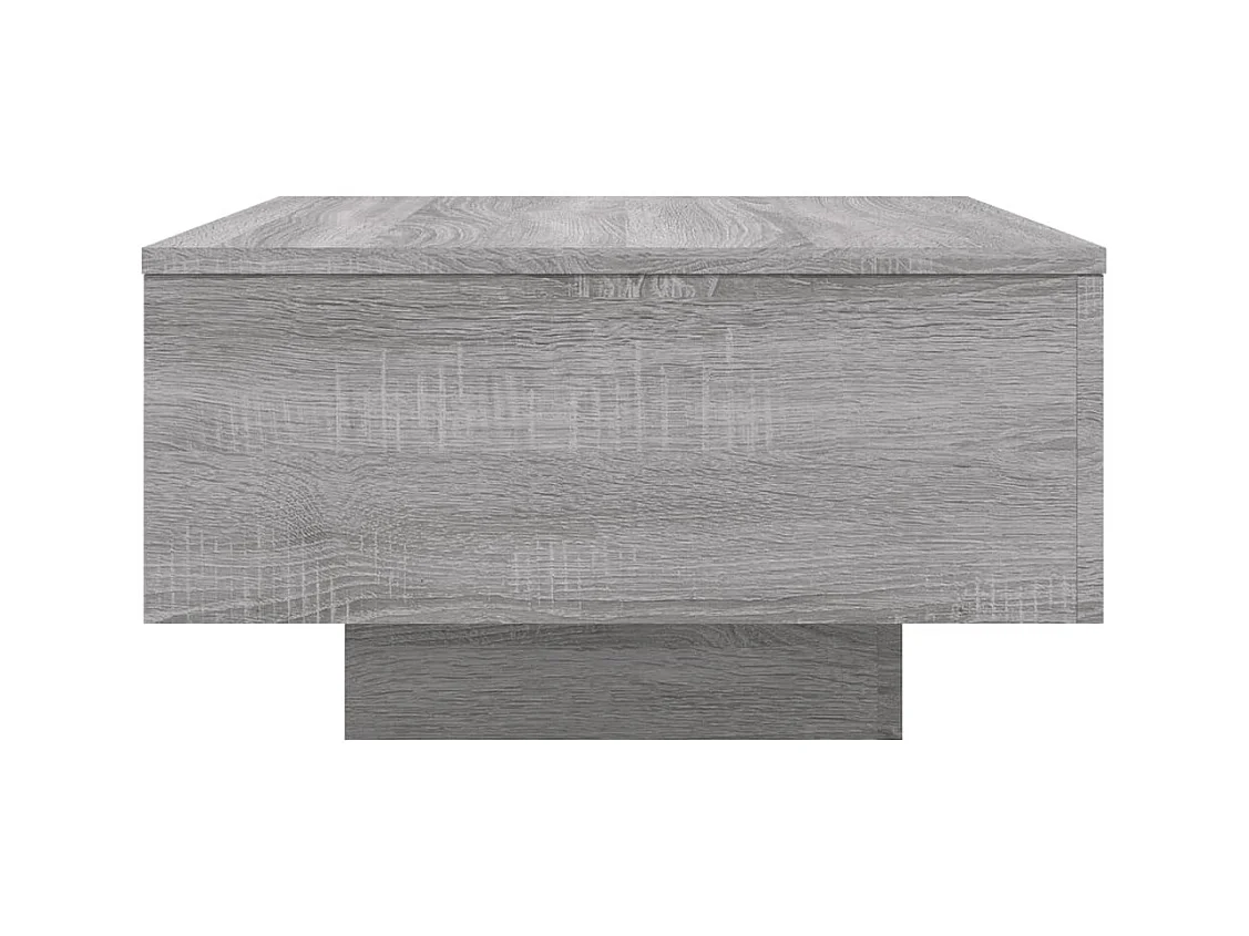 Table basse sonoma gris 55x55x31 cm bois d'ingénierie