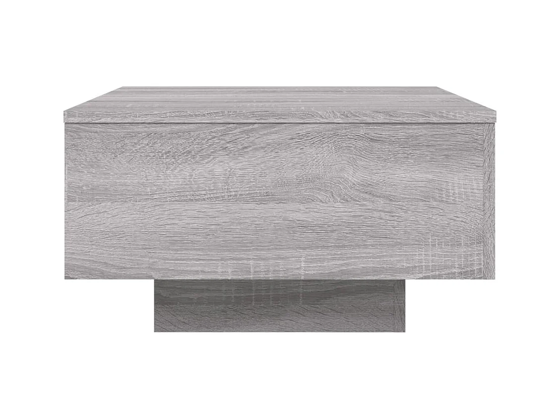 Table basse sonoma gris 55x55x31 cm bois d'ingénierie