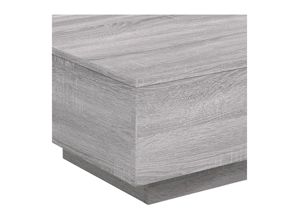 Table basse sonoma gris 55x55x31 cm bois d'ingénierie