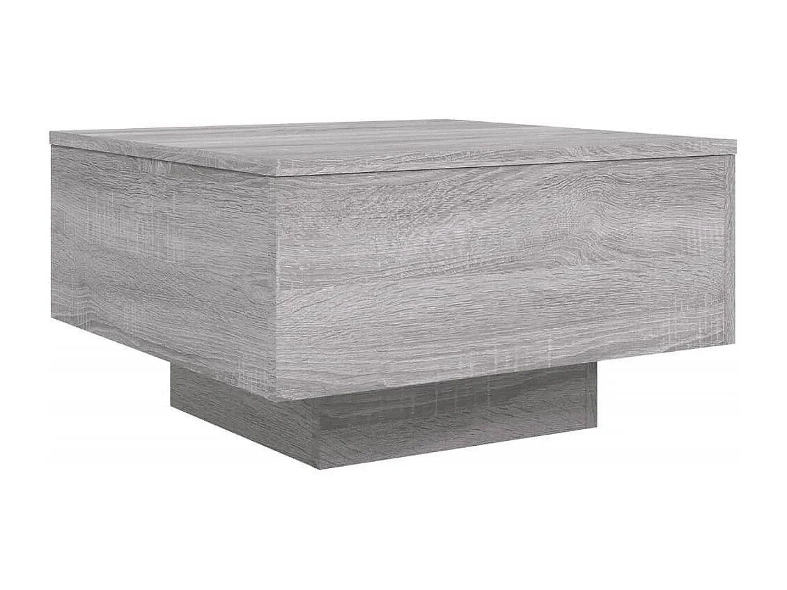 Sonoma Couchtisch grau 55x55x31 cm Holzwerkstoff