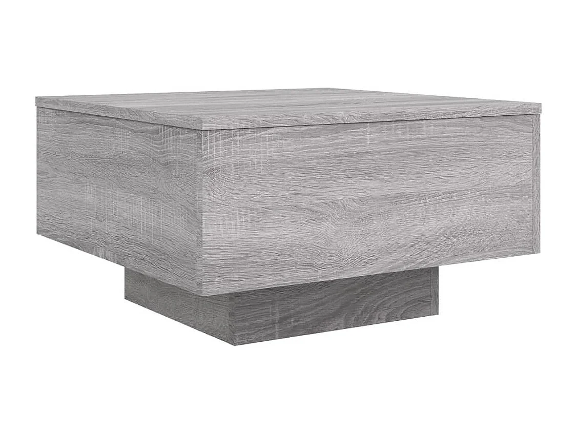 Sonoma Couchtisch grau 55x55x31 cm Holzwerkstoff