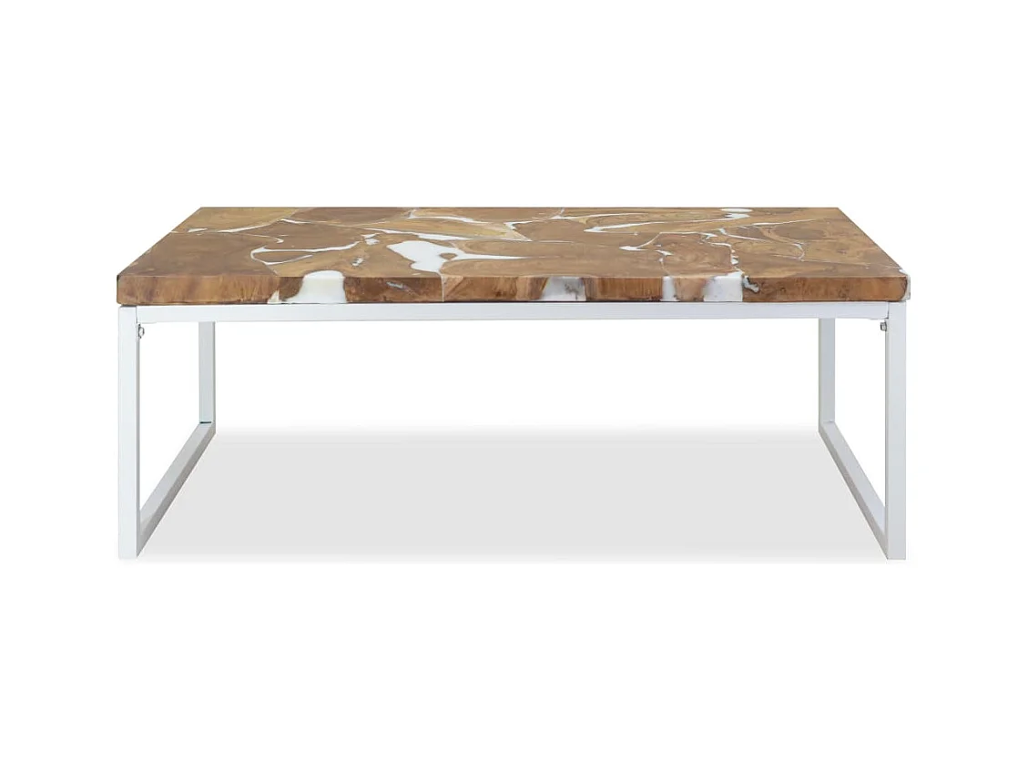 Table basse Teck Résine 110x60x40 cm