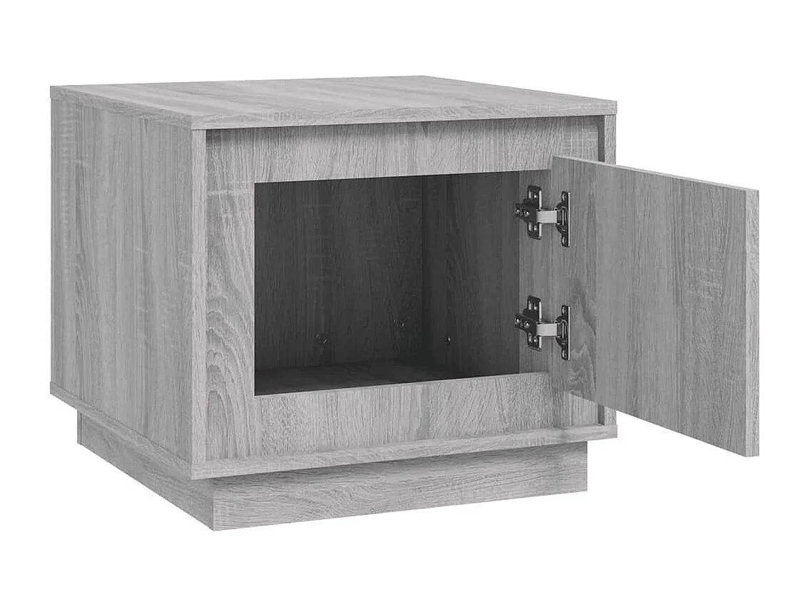 Table basse sonoma gris 51x50x44 cm bois d'ingénierie