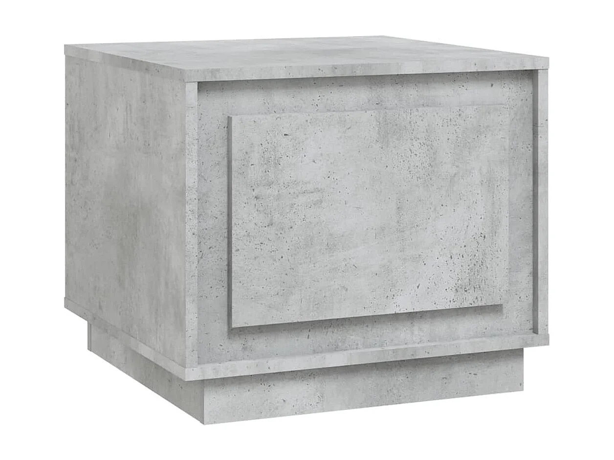 Table basse gris béton 51x50x44 cm bois d'ingénierie