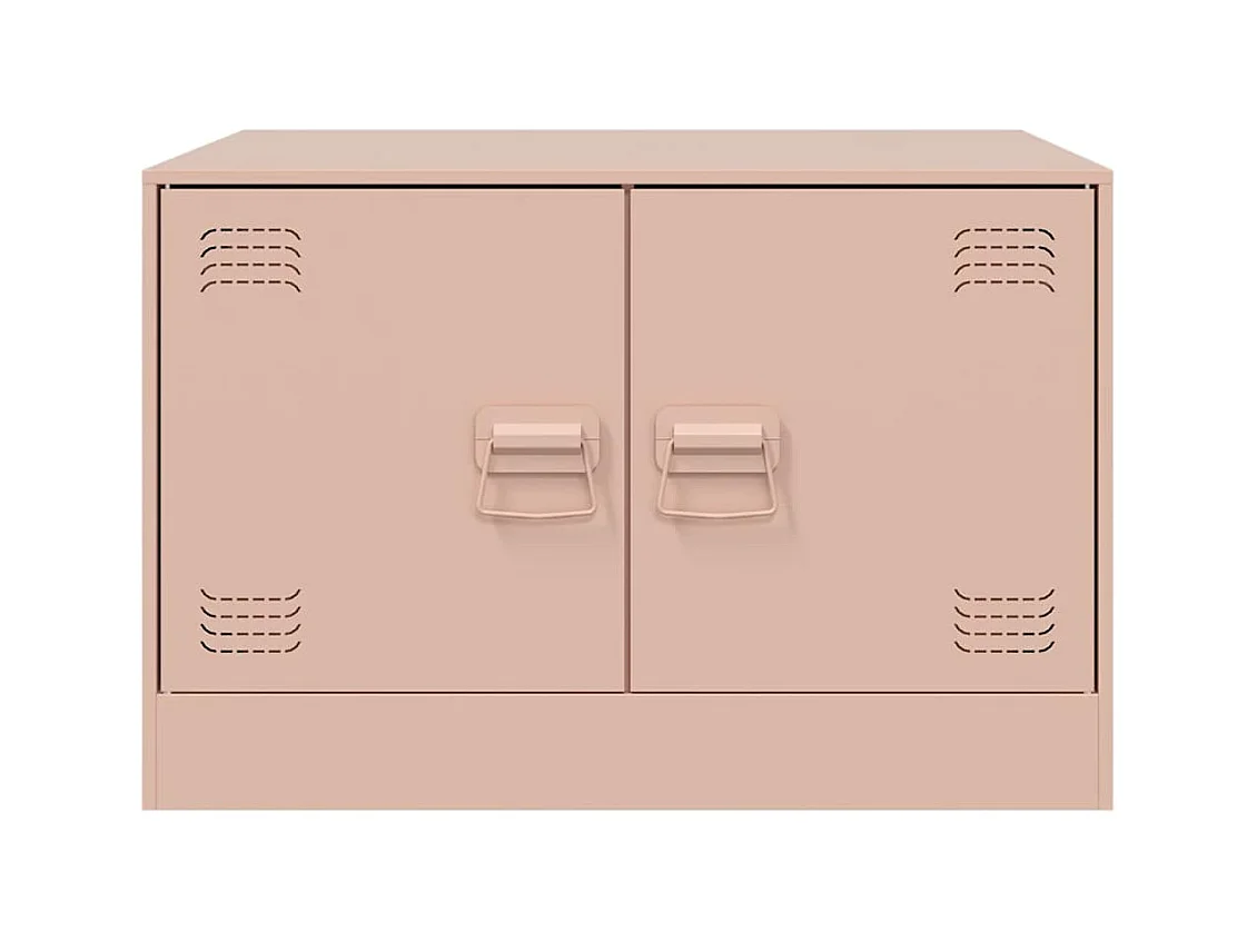 Tavolino rosa 67x50x44 cm in acciaio