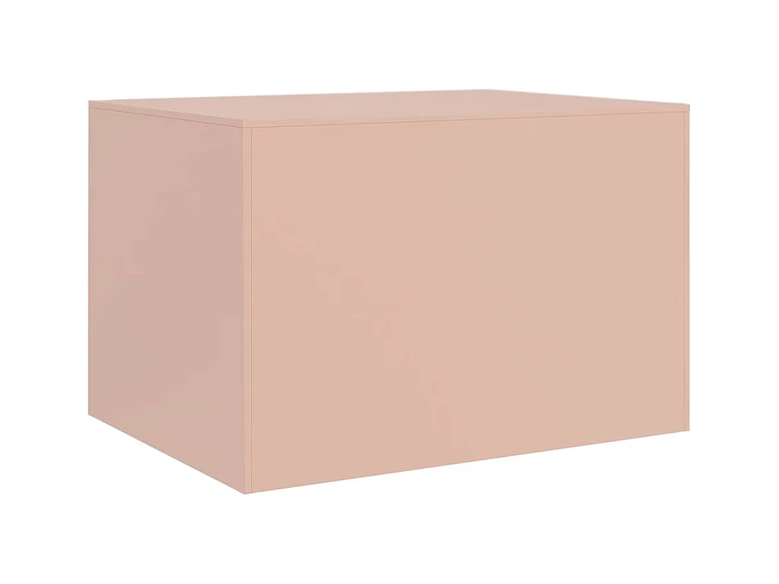 Tavolino rosa 67x50x44 cm in acciaio