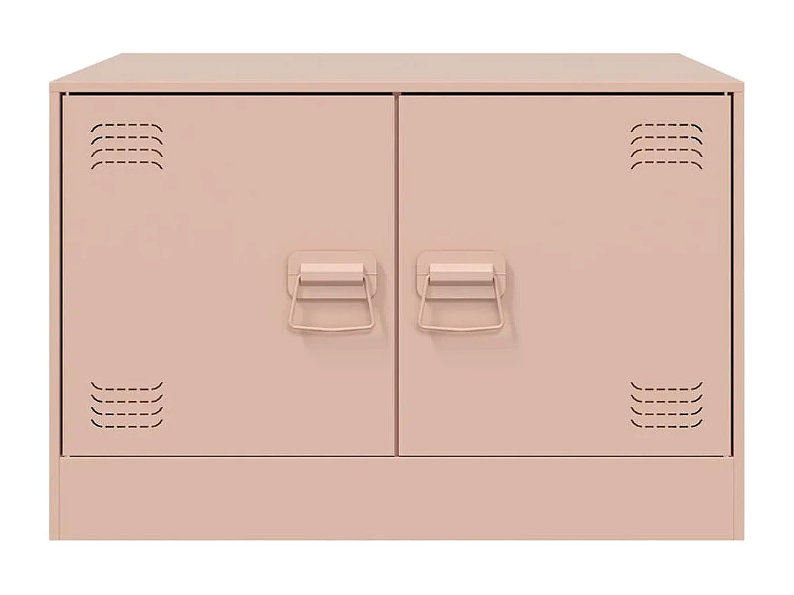 Tavolino rosa 67x50x44 cm in acciaio