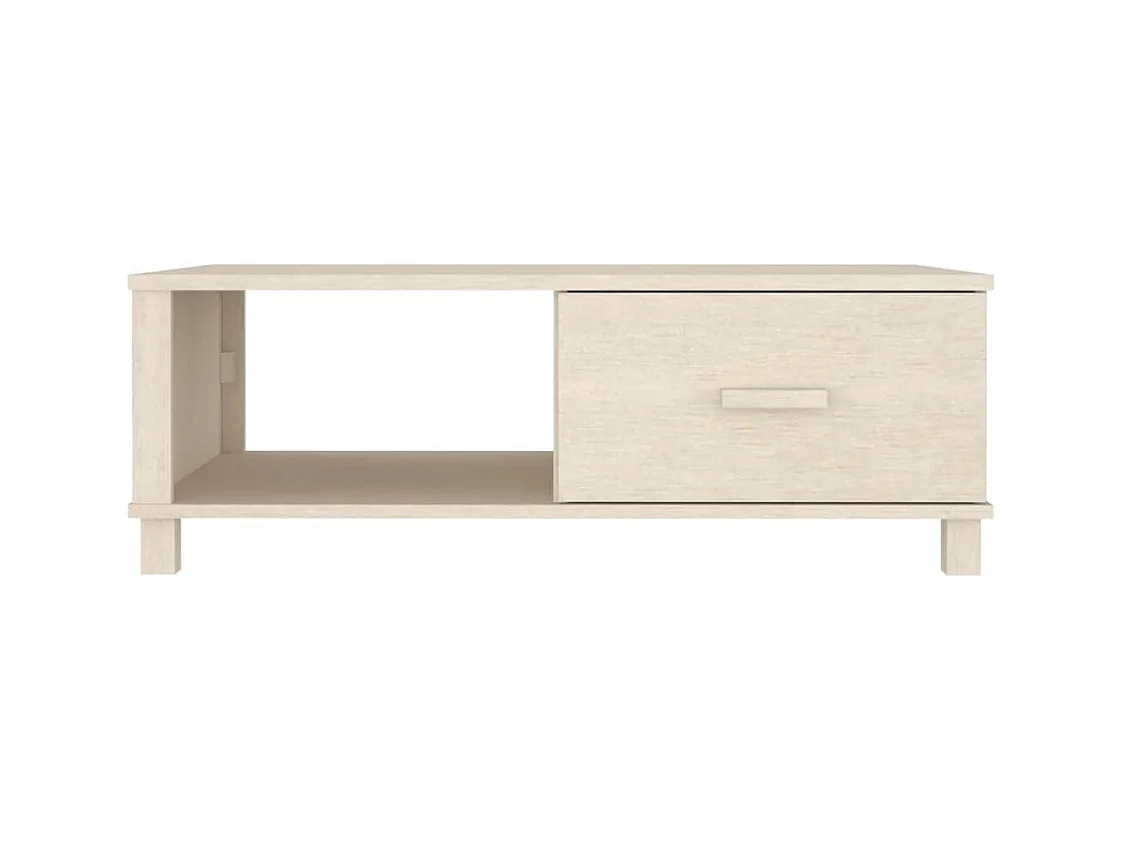Tavolino HAMAR Marrone Miele 100x55x35 cm Legno di Pino Massello