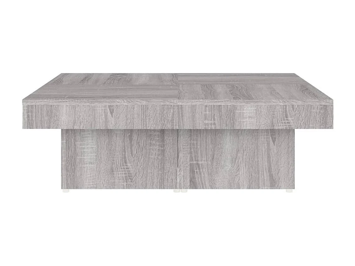 Table basse Sonoma gris 90x90x28 cm Bois d'ingénierie