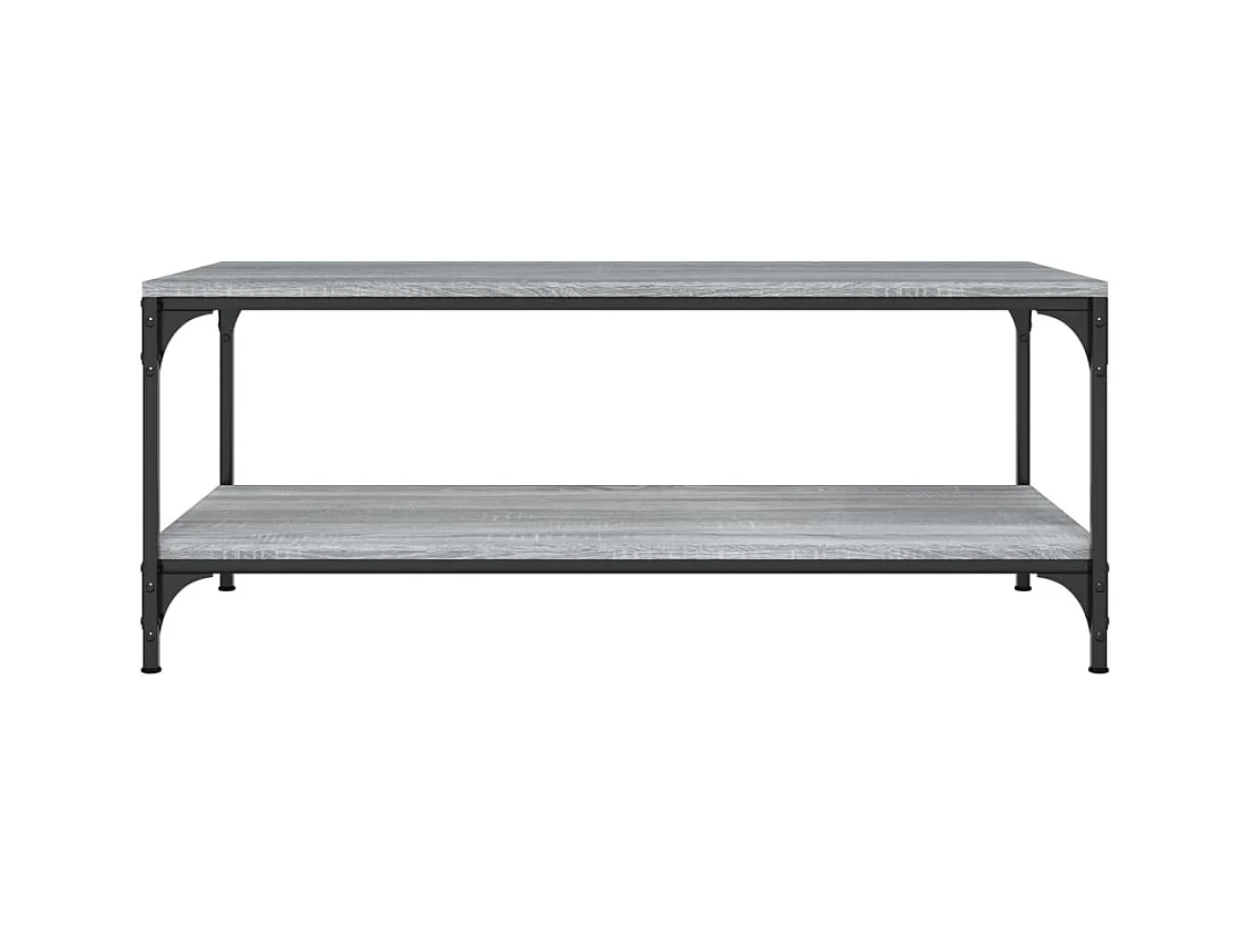 Tavolino Sonoma grigio 80x50x40 cm in legno ingegnerizzato