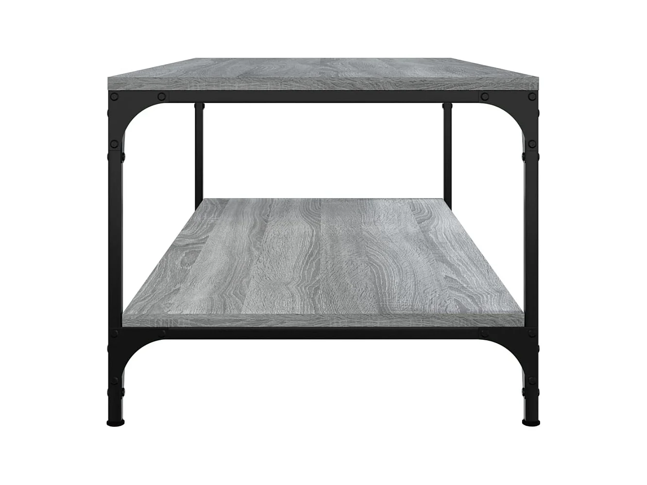 Tavolino Sonoma grigio 80x50x40 cm in legno ingegnerizzato