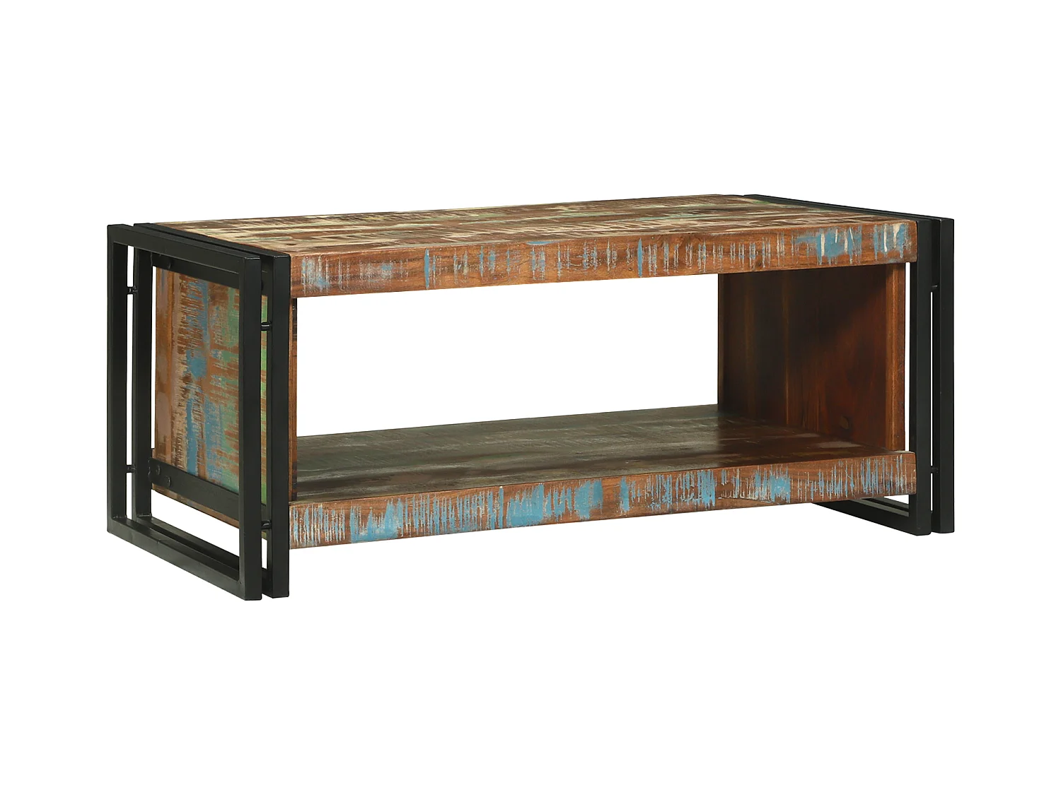 Table Basse 90x50x38 cm Bois Recyclé Solide