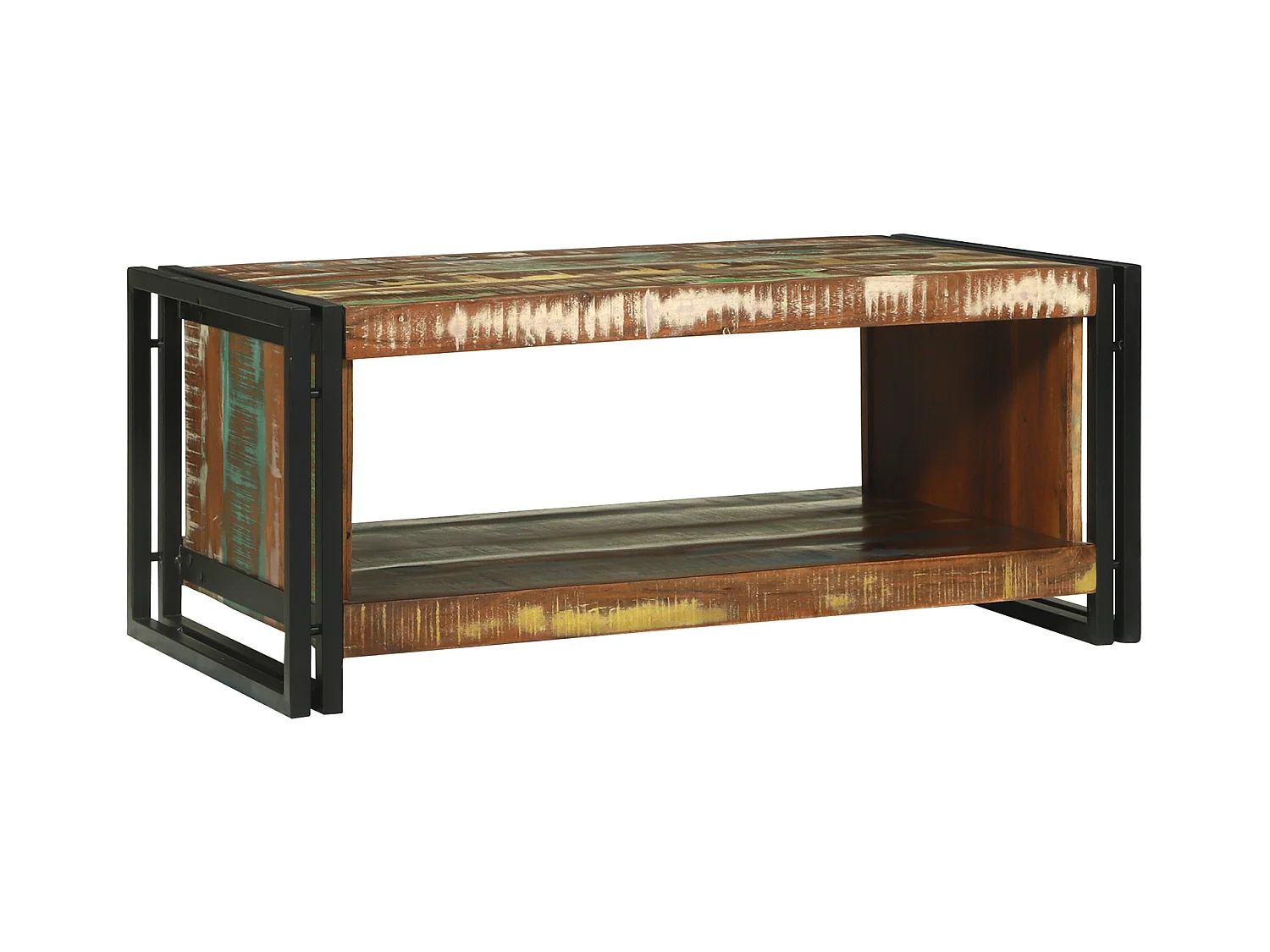 Table Basse 90x50x38 cm Bois Recyclé Solide