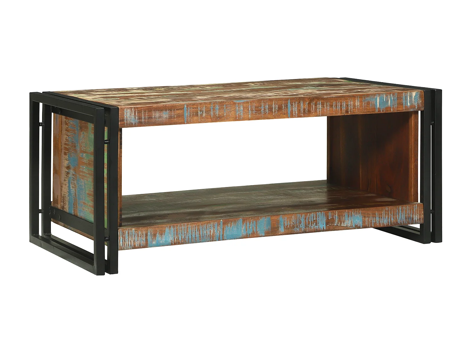 Table Basse 90x50x38 cm Bois Recyclé Solide