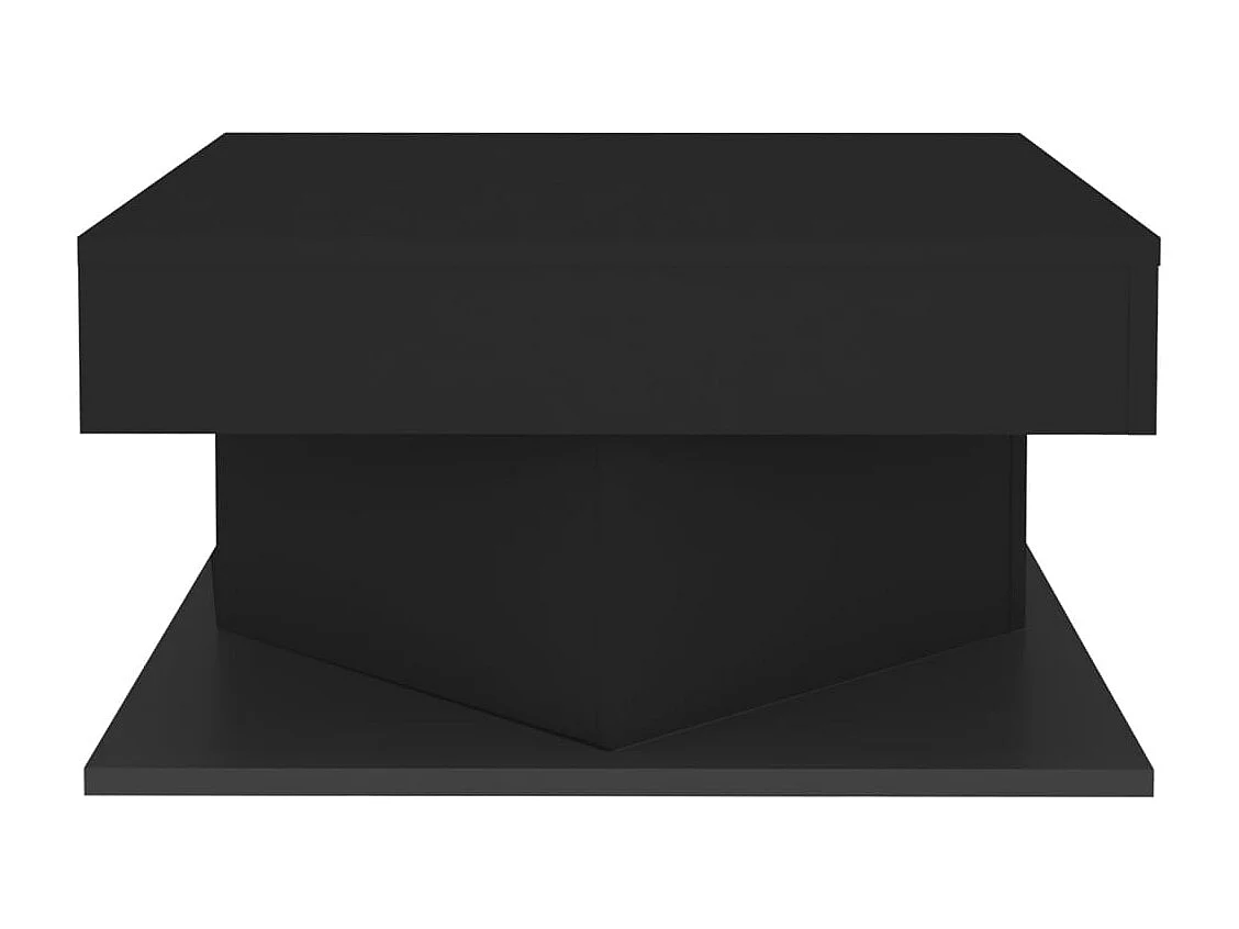 Table basse Noir 57x57x30 cm Bois d'ingénierie