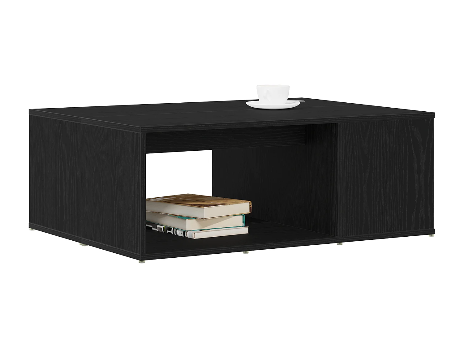 Table Basse Chêne Noir 90x67x33 cm Bois d'Ingénierie