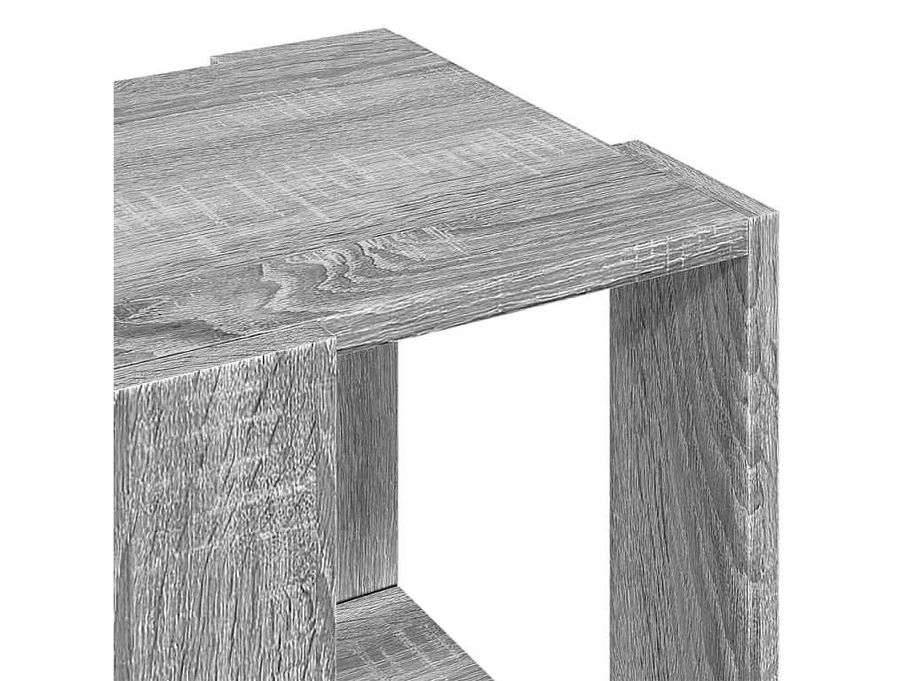 Sonoma salontafel grijs 32x32x30 cm bewerkt hout