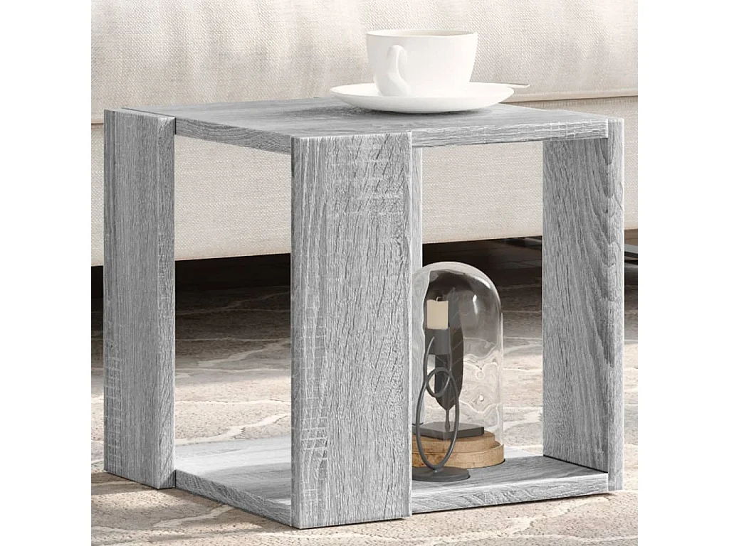 Sonoma Couchtisch grau 32x32x30 cm Holzwerkstoff